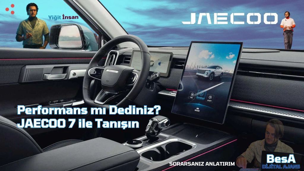 JAECOO 7’nin şehirli tasarımı ve SUV karakterini gösteren tanıtım görseli