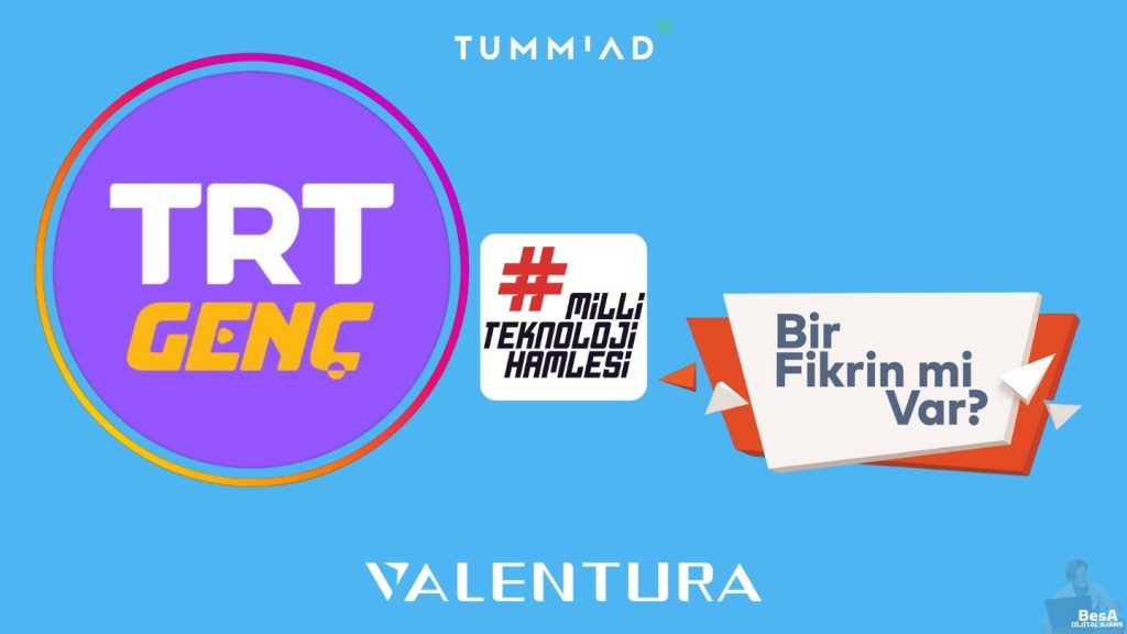TRT Genç ekranlarında yayınlanan Bir Fikrin mi Var? yarışmasında genç girişimcilerin projelerini jüriye sunduğu sahne